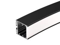 Профиль SL-ARC-3535-D1500-N90 BLACK (1180мм, дуга 1 из 4)