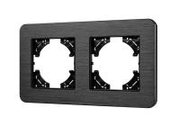 Рамка алюминиевая FRM-AKIRY-AL-1-BK