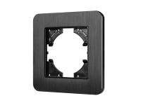 Рамка алюминиевая FRM-AKIRY-AL-1-BK