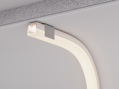 Силиконовый профиль WPH-FLEX-2020-TOP-S13-10m WHITE