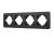Рамка алюминиевая FRM-AKIRY-SFAL-4-BK