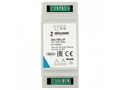 INTELLIGENT ARLIGHT Релейный модуль DALI-701-SW-DIN (BUS, 16A)
