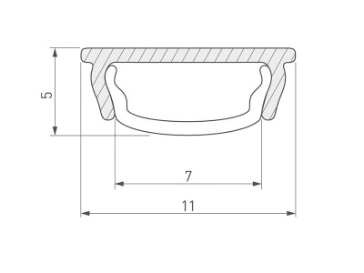 Профиль ARH-BENT-W11-2000 ANOD