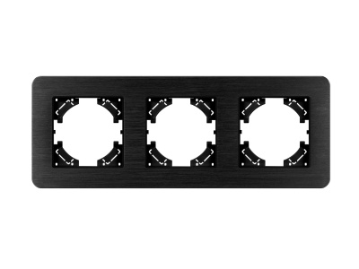 Рамка алюминиевая FRM-AKIRY-AL-3-BK