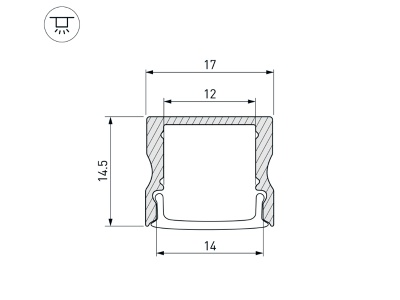 Профиль LINE-1715-2000 ANOD