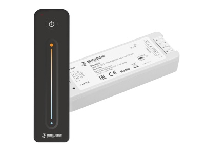 INTELLIGENT ARLIGHT Диммер SMART-SET-PWM-102-72-MIX-SUF Black (12-24V, 2x5A, ПДУ LINE, 2.4G)