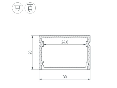 Профиль LINE-3020-3000 ANOD