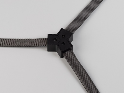 Коннектор тройной с питанием ART-INBELT-CON-T-POWER (BK, 48V)