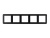 Рамка пластиковая FRM-VERSA-PL-5-BK