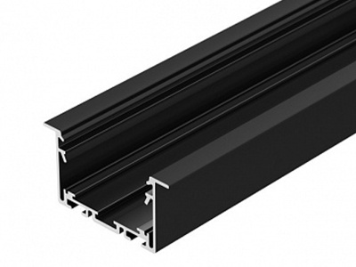 Профиль S2-LINIA69-F-2500 SEAMLESS BLACK (ARL, Алюминий)