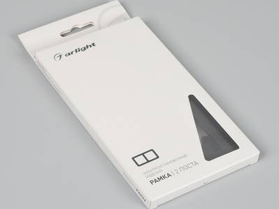 Рамка алюминиевая FRM-AKIRY-SFAL-2-BK