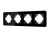 Рамка стеклянная FRM-OMALI-GS-4-BK