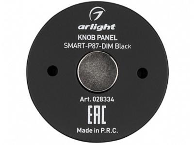 Панель Knob SMART-P87-DIM Black (3V, 1 зона, 2.4G)