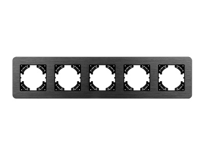 Рамка алюминиевая FRM-AKIRY-AL-5-BK
