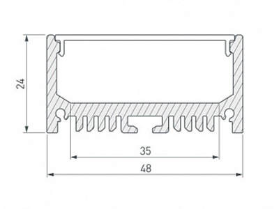 Профиль ARH-LINE-2448-2000 ANOD
