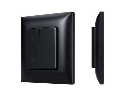INTELLIGENT ARLIGHT Кнопочная панель SMART-RF-801-22-2G-DIM-SUF Black (3V, 2.4G)
