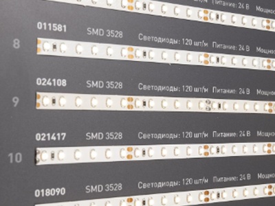 Стенд Светодиодные Ленты RT-LUX-1100x600mm (DB 3мм, пленка, лого)
