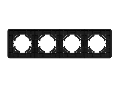 Рамка алюминиевая FRM-AKIRY-AL-4-BK