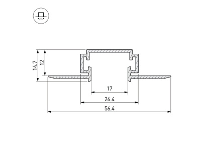 Профиль-держатель TEK-PDS-D-2000