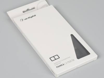 Рамка алюминиевая FRM-AKIRY-AL-1-BK
